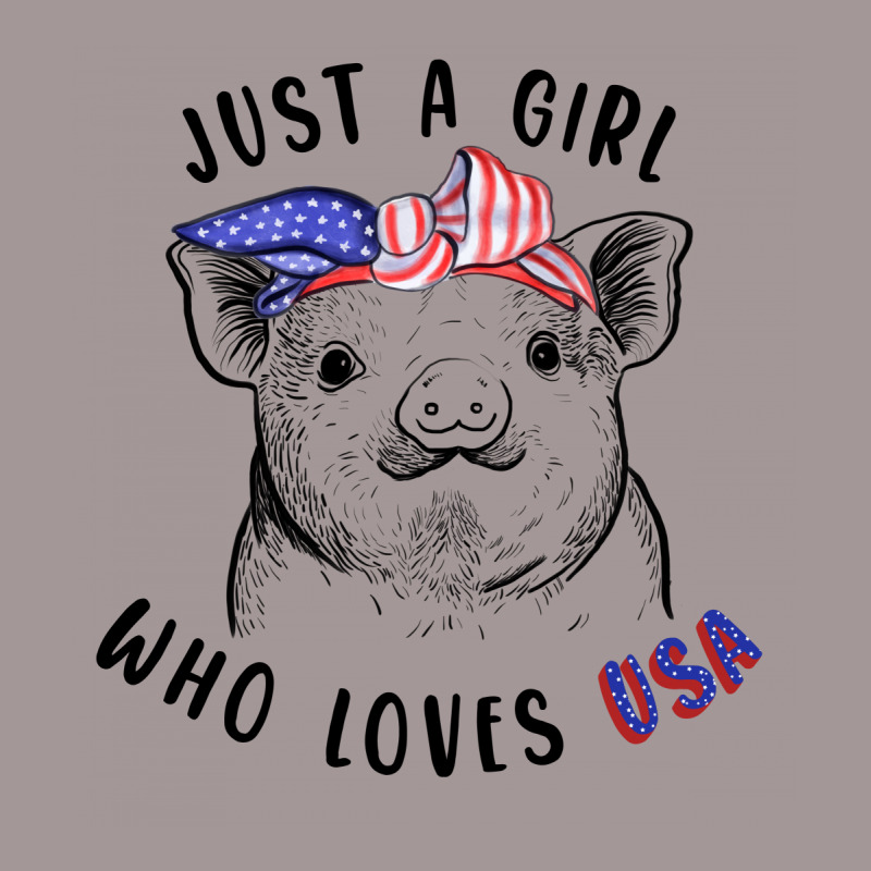 Just A Girl Who Loves Usa Vintage Hoodie by autlu2024 | Artistshot