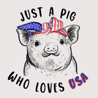 Just A Pig Who Loves Usa Pocket T-shirt | Artistshot