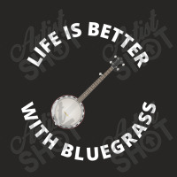 Banjo Bluegrass Music Traditional Musician Funny Gift Ladies Fitted T-shirt | Artistshot