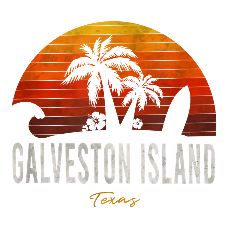 Galveston Island Tx Texas Beach Palms Vacation Surf Sundown T Shirt Crewneck Sweatshirt by kalellwhistlehunt | Artistshot