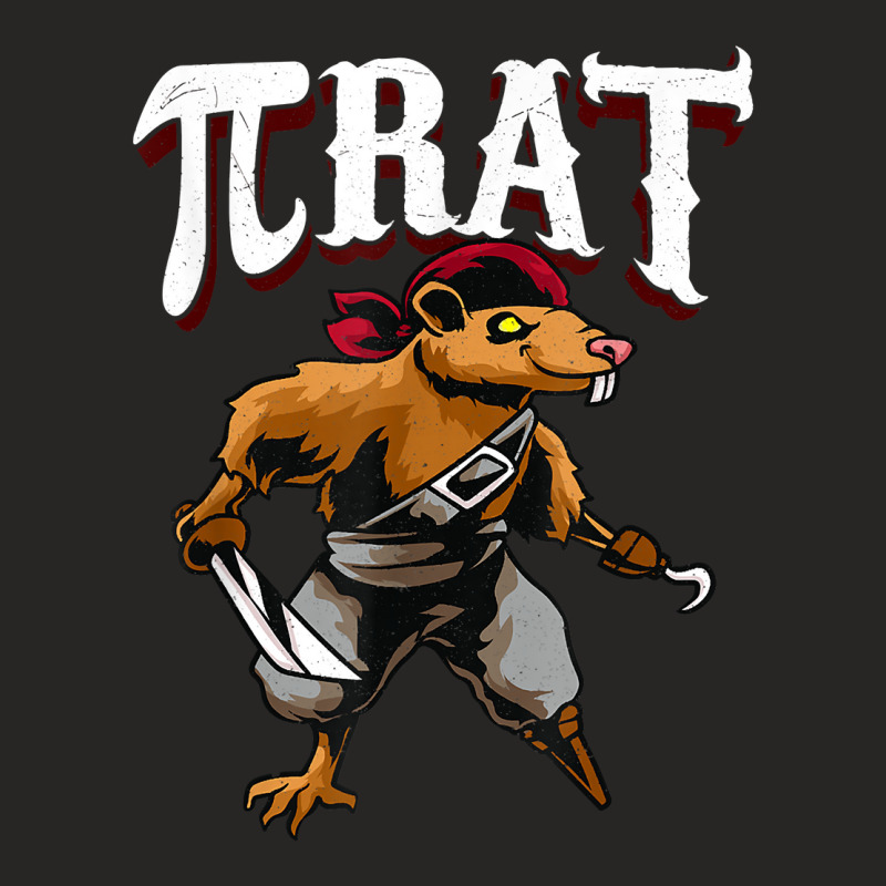 Pi Day Pi Rat Funny Pirate For College Student Or Math Major T Shirt Ladies Fitted T-Shirt by hollymu | Artistshot