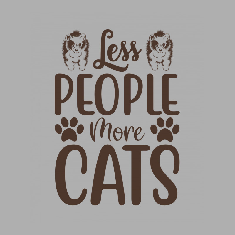 Less People More Cats Ladies Fitted T-Shirt by Chiks | Artistshot