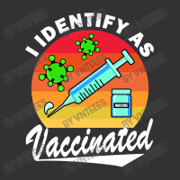 I Identify As Vaccinated Nurse Retro Vintage Vintage Hoodie And Short Set | Artistshot