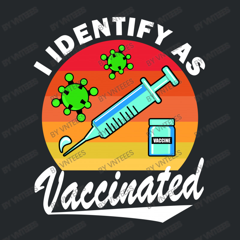 I Identify As Vaccinated Nurse Retro Vintage Crewneck Sweatshirt | Artistshot