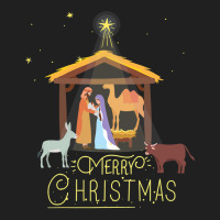 Merry Christmas  Nativity Scene North Star  Baby Jesus Ladies Polo Shirt | Artistshot