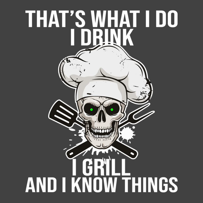 I Drink I Grill And Know Things Cookout Bbq Beer Pitmaster Long Sleeve Vintage T-Shirt by jayannidifalco | Artistshot