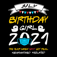 July Birthday Girl 2021 Isolated Cropped Sweater | Artistshot