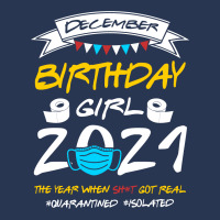 December Birthday Girl 2021 Isolated Men Denim Jacket | Artistshot