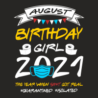 August Birthday Girl 2021 Isolated Ladies Fitted T-shirt | Artistshot