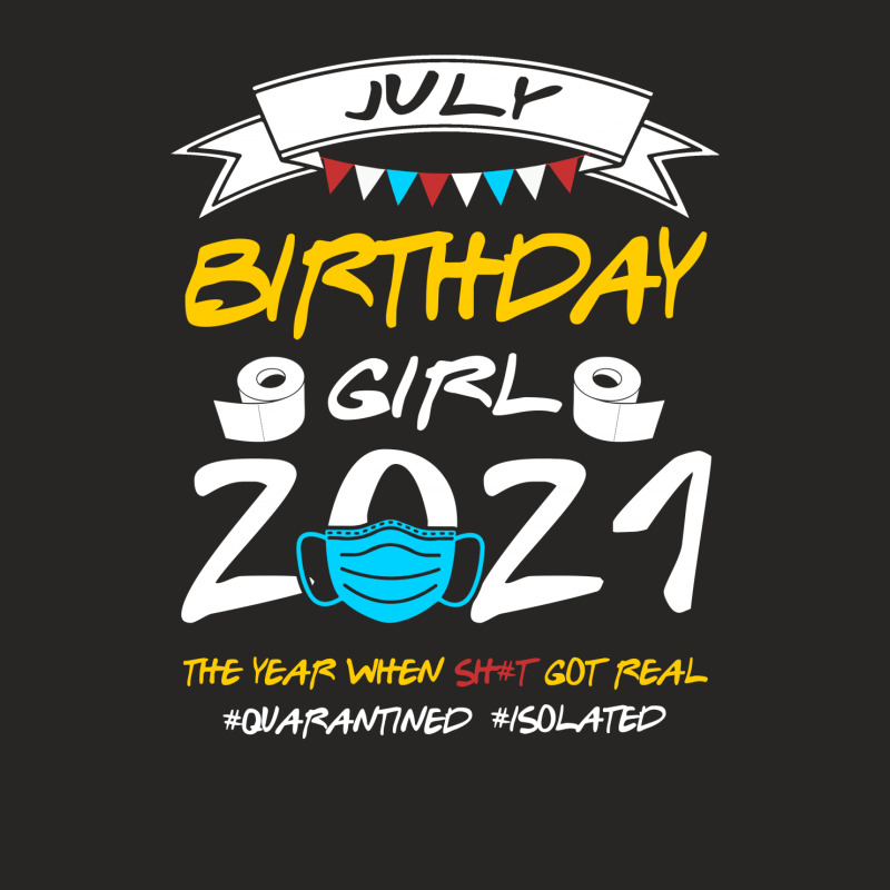 July Birthday Girl 2021 Isolated Ladies Fitted T-Shirt by TwinkleRed.com | Artistshot