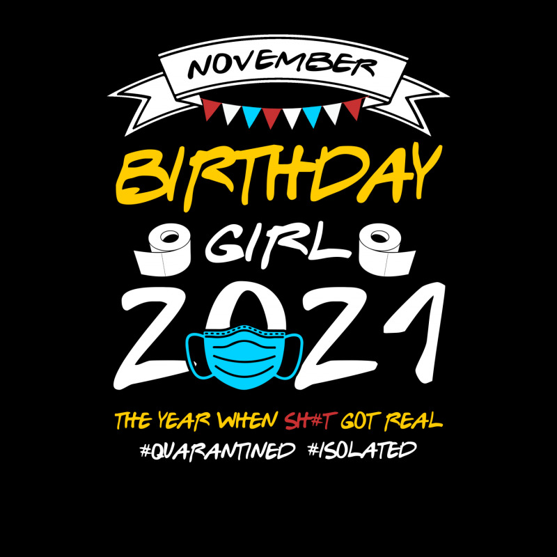 November Birthday Girl 2021 Isolated Cropped Sweater by TwinkleRed.com | Artistshot