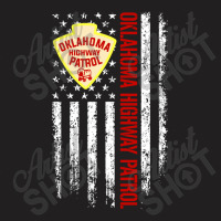 Oklahoma Highway Patrol American Flag T-shirt | Artistshot