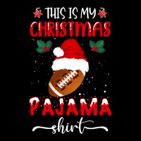 Football Football This Is My Christmas Pajama 379 Cropped Hoodie | Artistshot