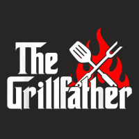 Mens Funny The Grillfather Cookout And Mobster Movie Parody Combo T Sh Ladies Fitted T-shirt | Artistshot