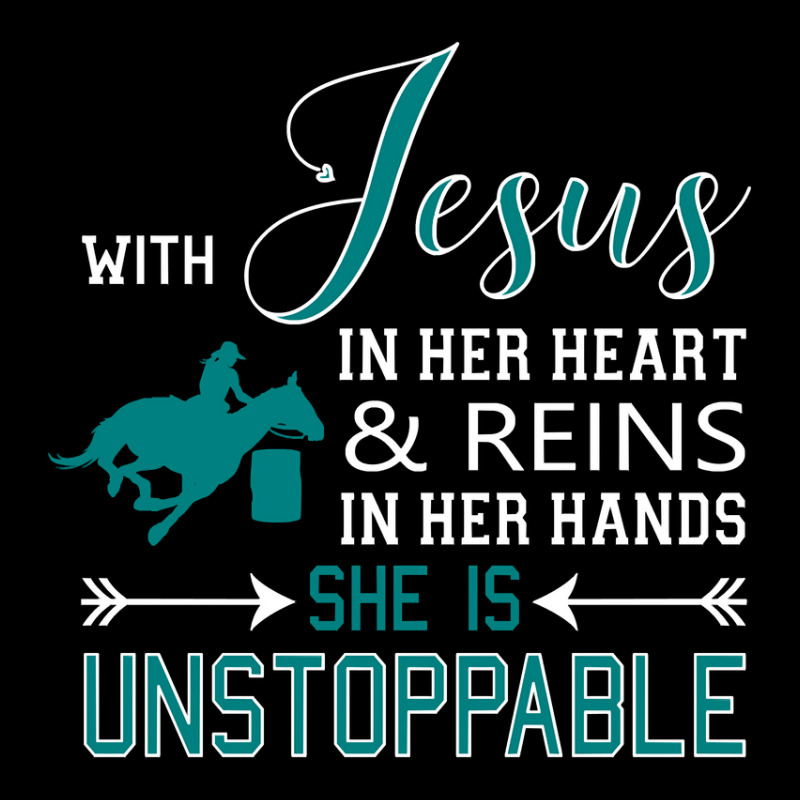 With Jesus In Her Heart   Reins In Her Hands, She Is Pullover Youth Hoodie | Artistshot