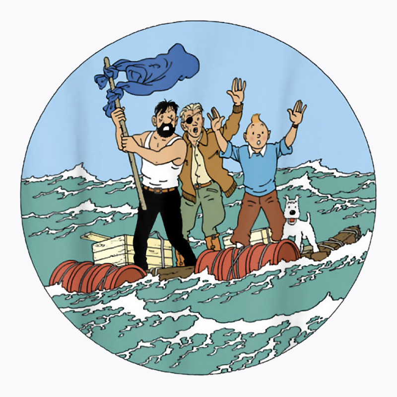 Tin Tin Sea Adventure With Captain Haddock T Shirt T-shirt | Artistshot