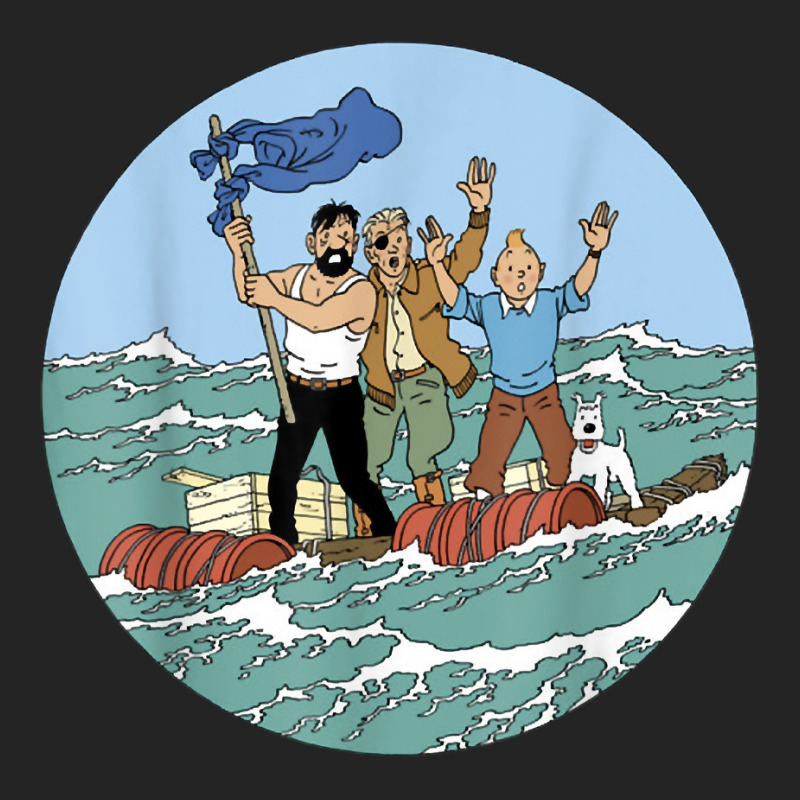 Tin Tin Sea Adventure With Captain Haddock T Shirt 3/4 Sleeve Shirt | Artistshot