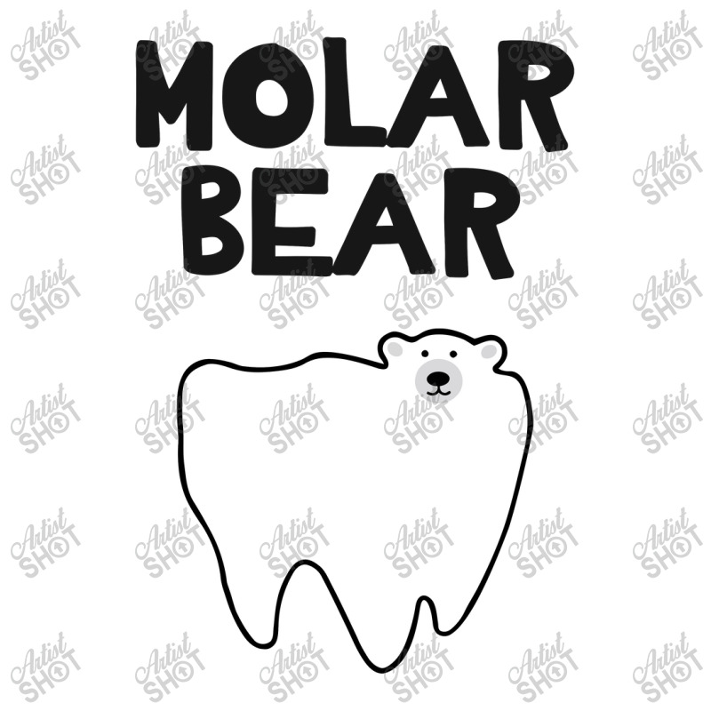 Molar Bear   Funny Polar Bear Maternity Scoop Neck T-shirt by mampubae | Artistshot