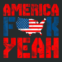 American Usa Flag America Fuck Yeah Funny 4th Of July T Shirt Women's Triblend Scoop T-shirt | Artistshot