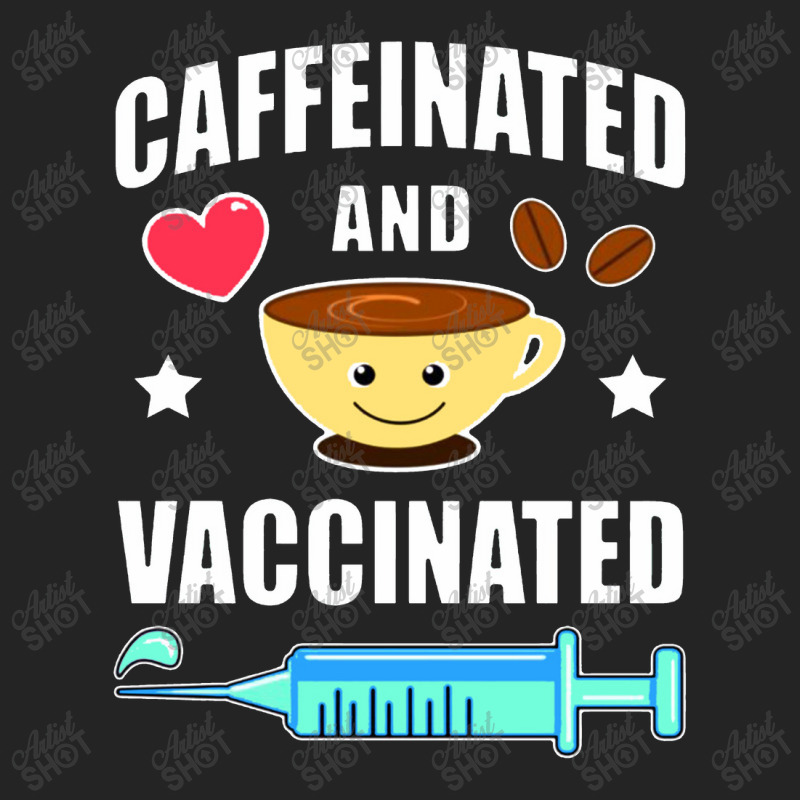 Coffee Lover Caffeinated And Vaccinated 3/4 Sleeve Shirt by namungtakon | Artistshot