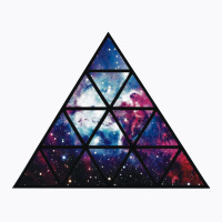 Galaxy Triangle Funny Banter Illuminati Stars Planets Bold Eye T-shirt | Artistshot