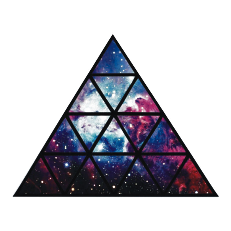 Galaxy Triangle Funny Banter Illuminati Stars Planets Bold Eye 3/4 Sleeve Shirt | Artistshot