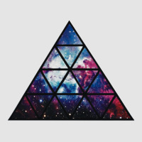 Galaxy Triangle Funny Banter Illuminati Stars Planets Bold Eye Exclusive T-shirt | Artistshot