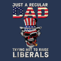 Fathers Day Just A Regular Dad Trying Not To Raise Liberals T Shirt Men Denim Jacket | Artistshot