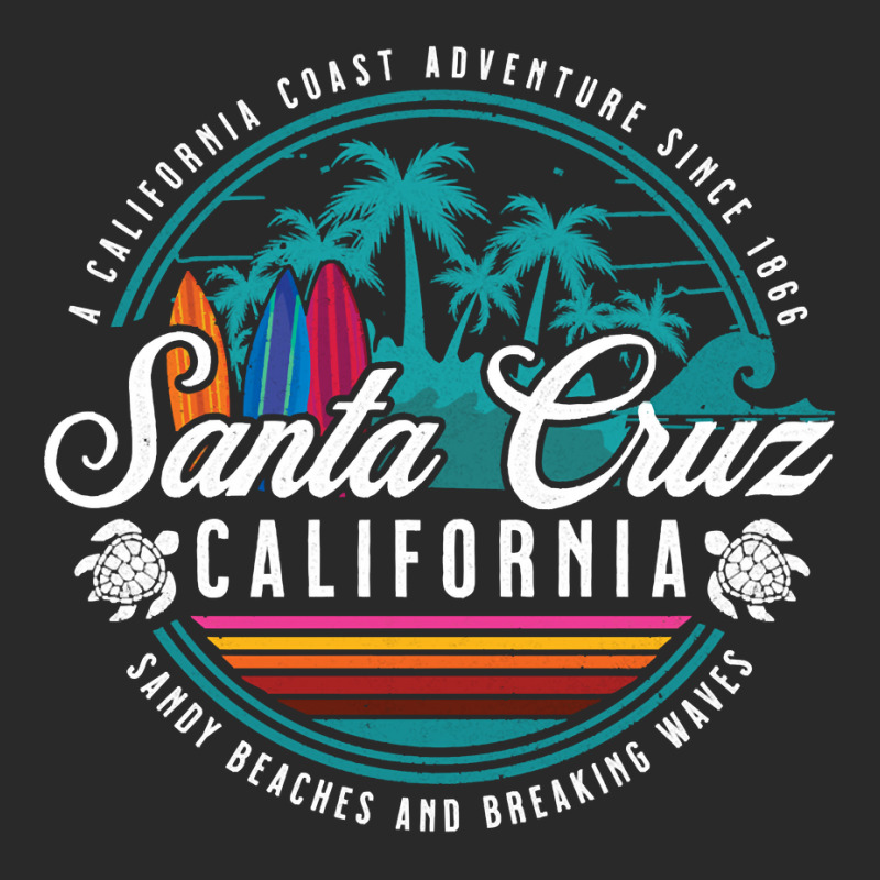 Retro Santa Cruz California Sandy Beaches Breaking Waves Pullover Hood Toddler T-shirt by kalellwhistlehunt | Artistshot