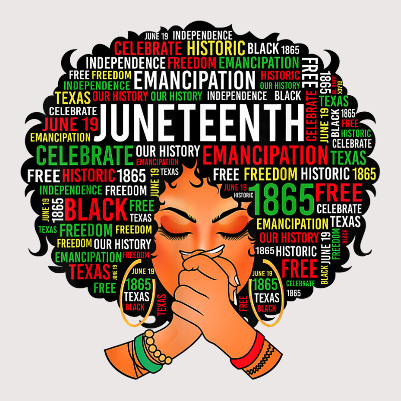 Juneteenth Independence Day Afro Word Art Black Girl Women T Shirt Pocket T-Shirt by dequariusgoblirsch | Artistshot