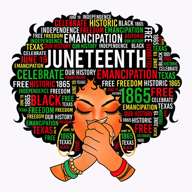 Juneteenth Independence Day Afro Word Art Black Girl Women T Shirt Tank Top by dequariusgoblirsch | Artistshot