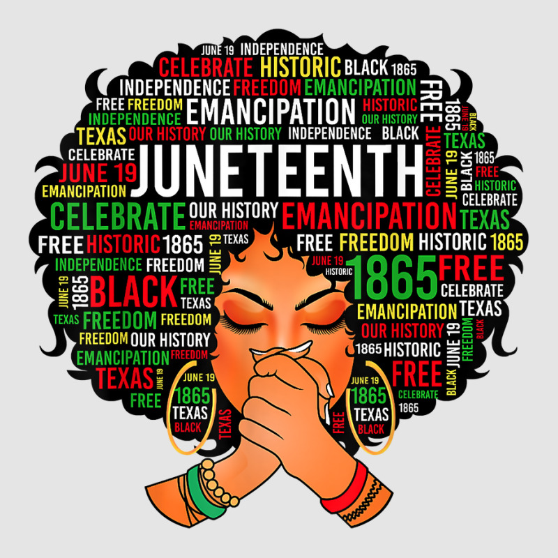 Juneteenth Independence Day Afro Word Art Black Girl Women T Shirt Exclusive T-shirt by dequariusgoblirsch | Artistshot