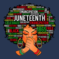 Juneteenth Independence Day Afro Word Art Black Girl Women T Shirt Men Denim Jacket | Artistshot