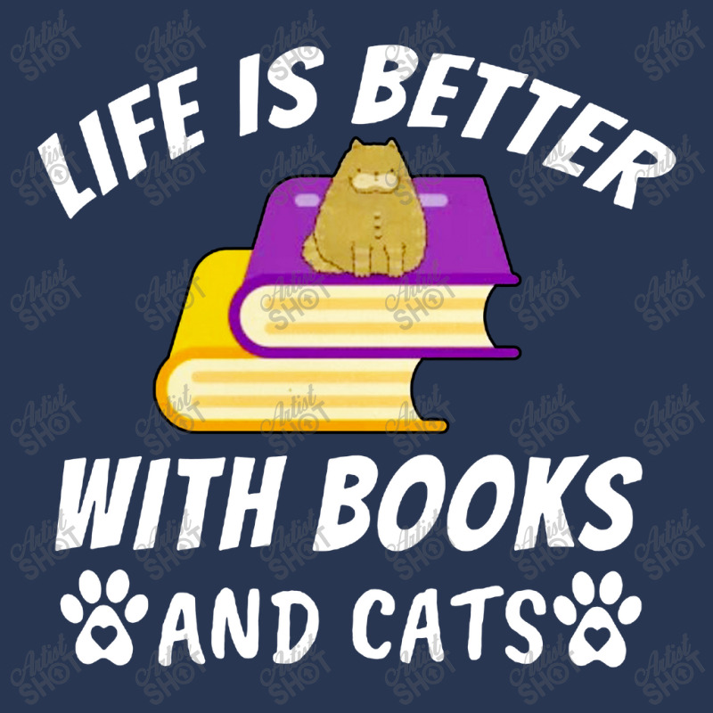 Life Is Better With Books And Cats Men Denim Jacket | Artistshot