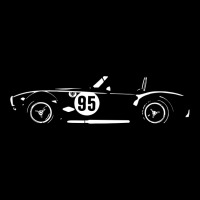 Black And White Race Car Women's V-neck T-shirt | Artistshot