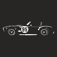 Black And White Race Car Ladies Fitted T-shirt | Artistshot