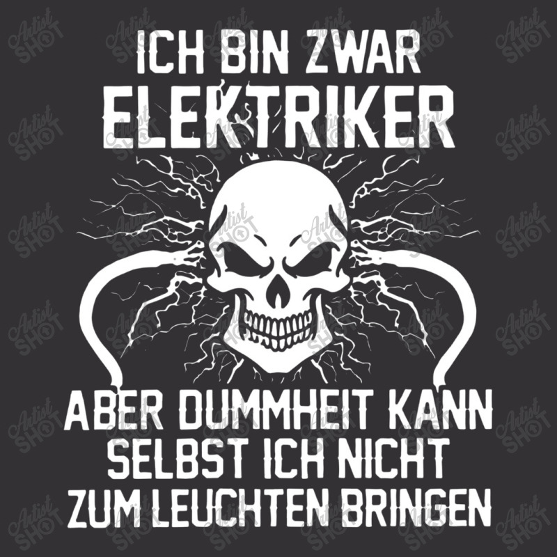 Ich Bin Zwar Elektriker Spruch Manner Vintage Hoodie by netintern | Artistshot