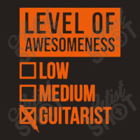 Funny Level Of Awesomeness Low Guitar Tank Top | Artistshot