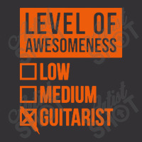 Funny Level Of Awesomeness Low Guitar Vintage Hoodie | Artistshot