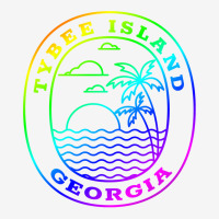 Tybee Island Georgia Rainbow Palm Tree Beach Trip Vacation Pullover Ho Adjustable Cap | Artistshot