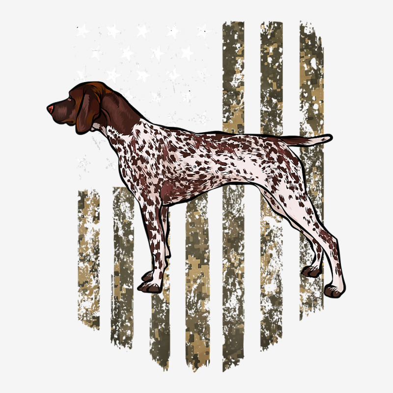 Camo American Flag German Shorthaired Pointer 4th Of July T Shirt Adjustable Cap by kalellwhistlehunt | Artistshot