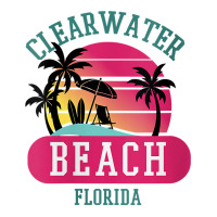 Womens Retro Cool Clearwater Beach Original Florida Beaches Novelty V Baby Tee | Artistshot