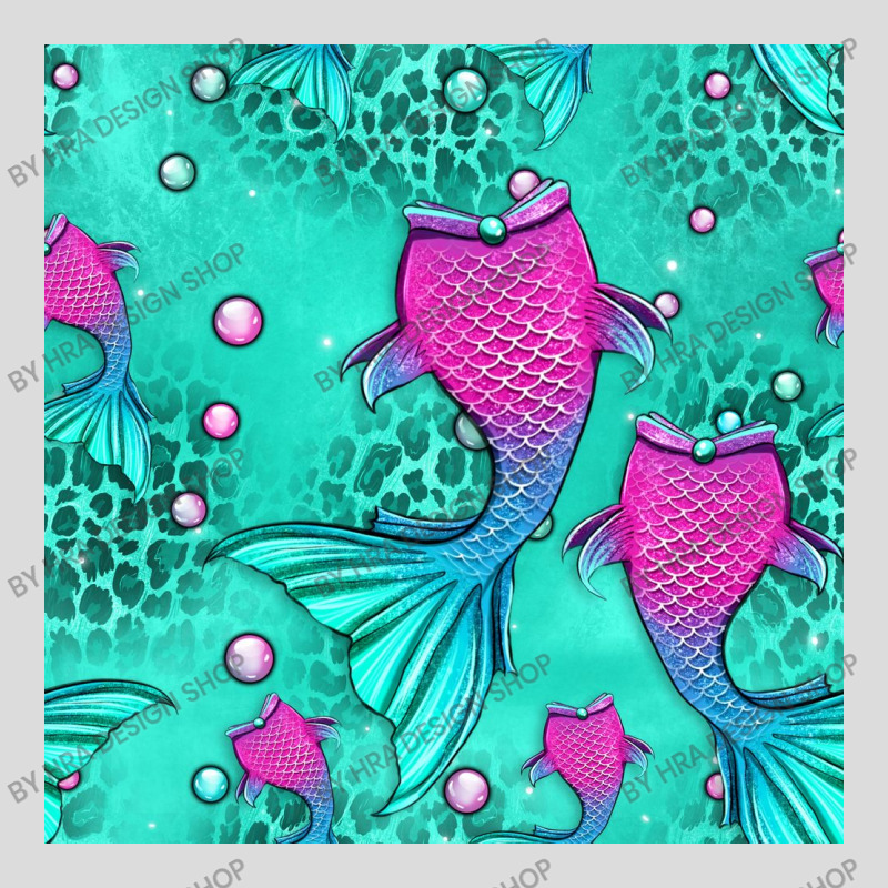 Mermaid Tail Seamless Pattern Men's Polo Shirt | Artistshot