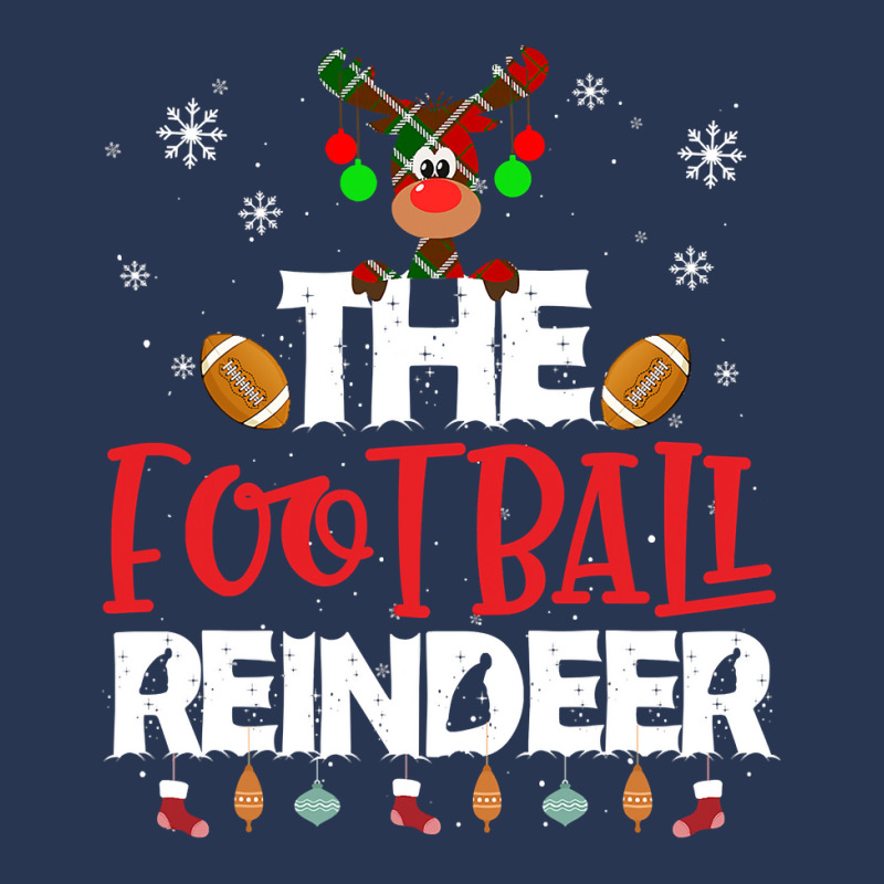 American Football The Football Reindeer Christmas Pajama Family Matchi Ladies Denim Jacket by circularflap | Artistshot