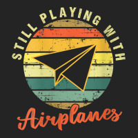 Womens Still Playing With Airplanes  Funny Paper Plane Pilot Gift V Ne 3/4 Sleeve Shirt | Artistshot