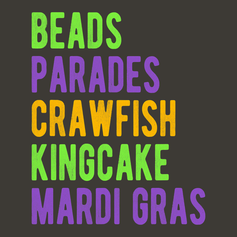 Beads, Parades, Crawfish, Kingcake, Mardi Gras T Shirt Bucket Hat | Artistshot