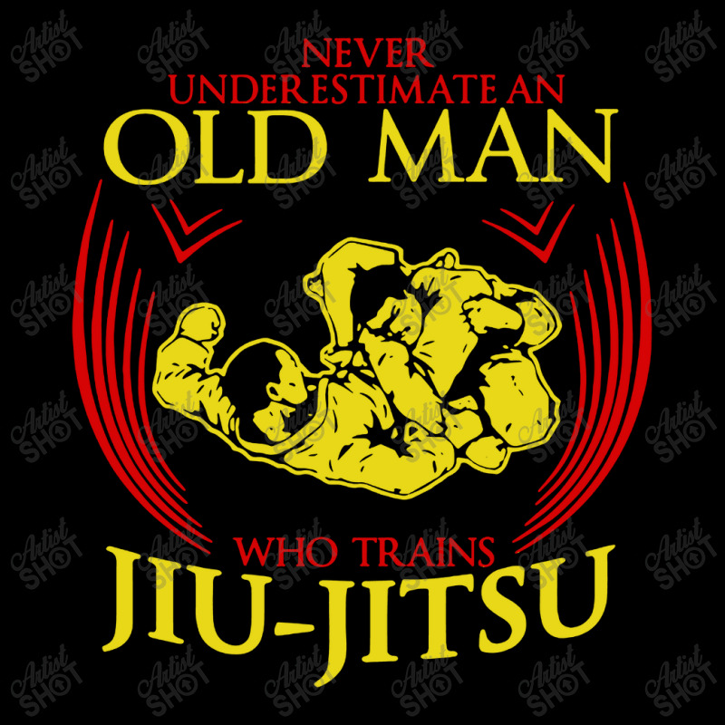 Old Man Trains Jiu Jitsu Men's Long Sleeve Pajama Set | Artistshot