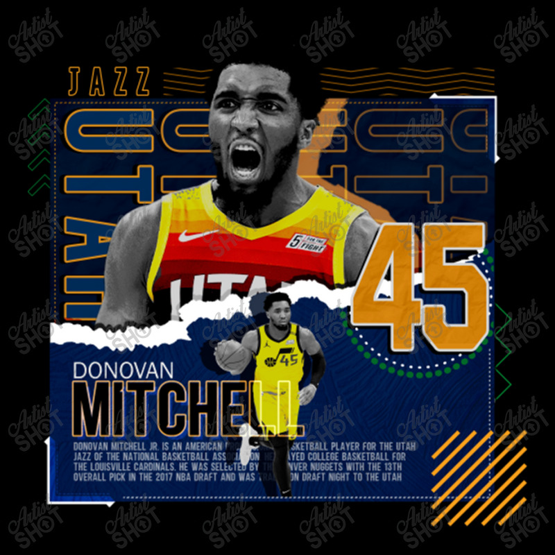 Donovan Mitchell Basketball Zipper Hoodie by grahamlauren | Artistshot