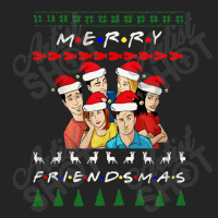 Merry Friendsmas Ugly Christmas 3/4 Sleeve Shirt | Artistshot