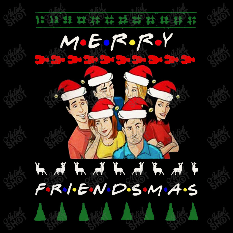 Merry Friendsmas Ugly Christmas Fleece Short | Artistshot